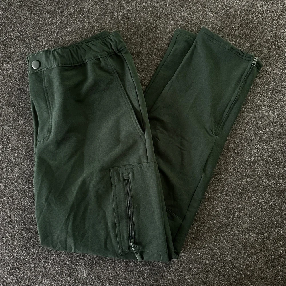 Fielder Bonobos Mens Cargo Pants Green Elastic Waist Zip Ankle ABM11037A-1268G M